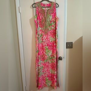 Lilly Pulitzer Maxi Dress pink floral